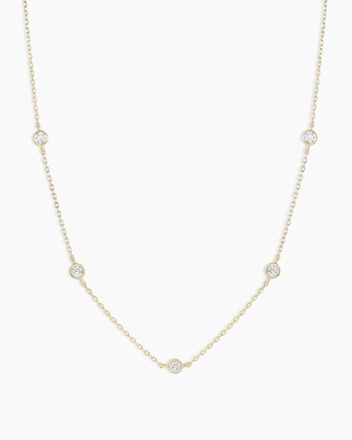 Classic Five Diamond Necklace