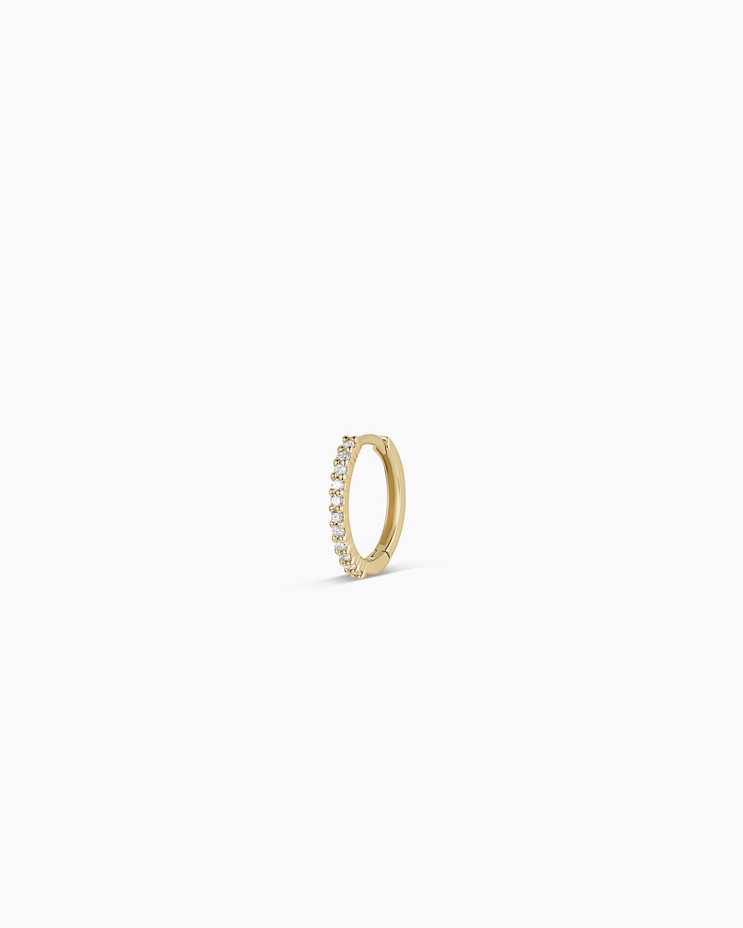 Diamond Pavé Single Huggie