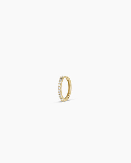Diamond Pavé Single Huggie