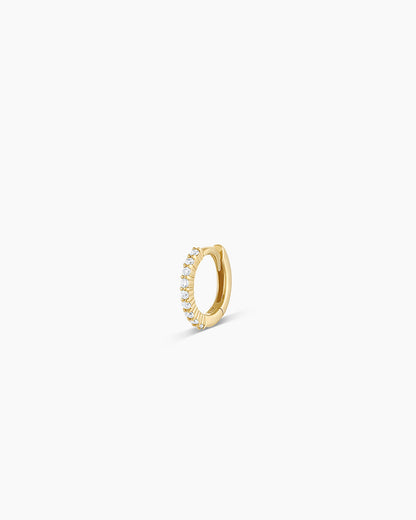 Diamond Pavé Single Huggie
