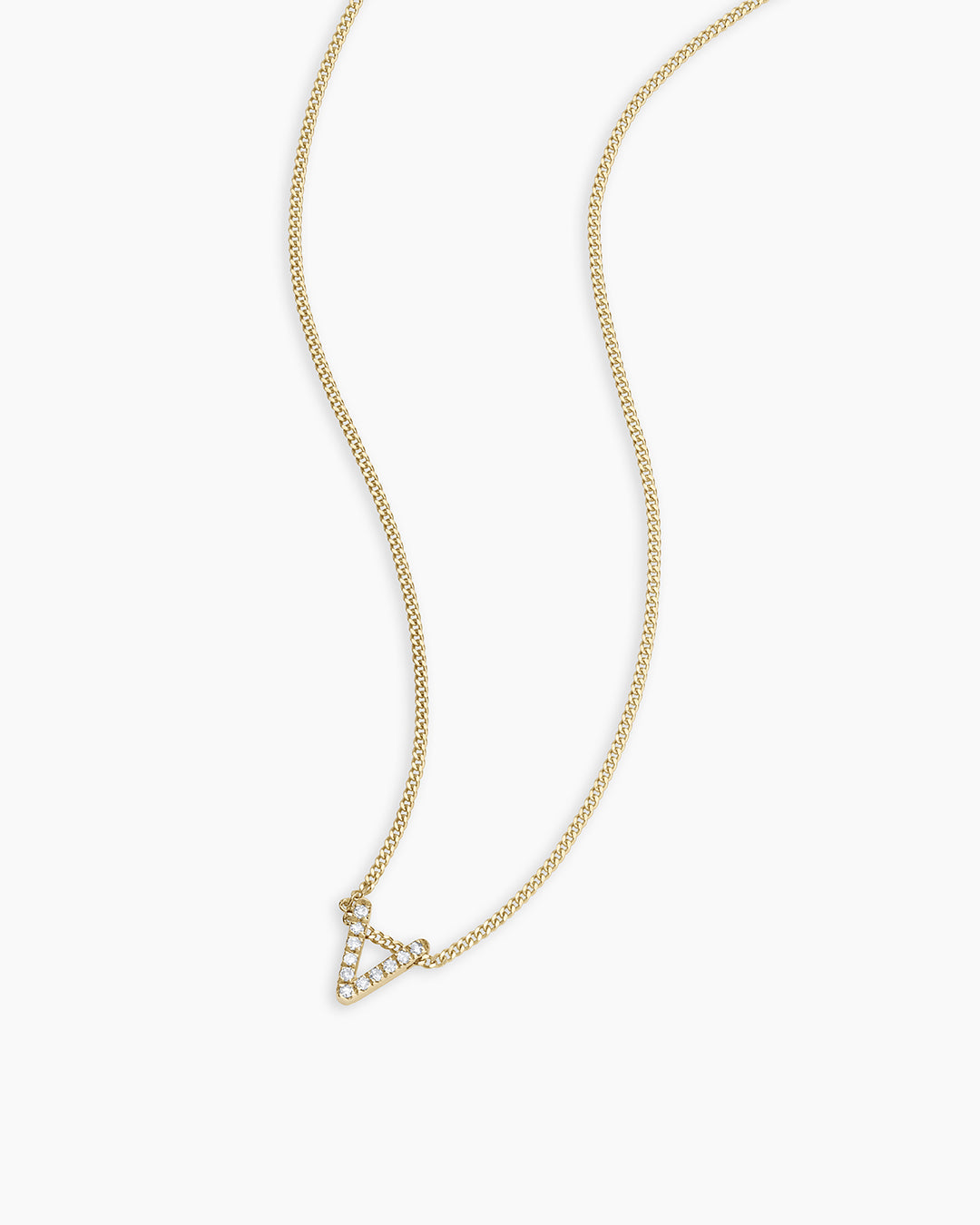 Diamond Alphabet Necklace