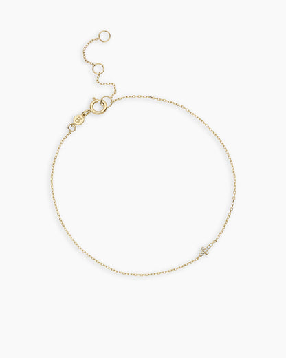 Diamond Cross Bracelet