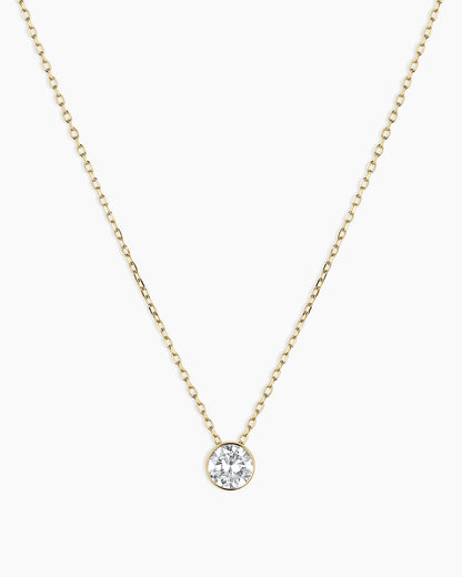 Lab Grown Diamond Halo Necklace