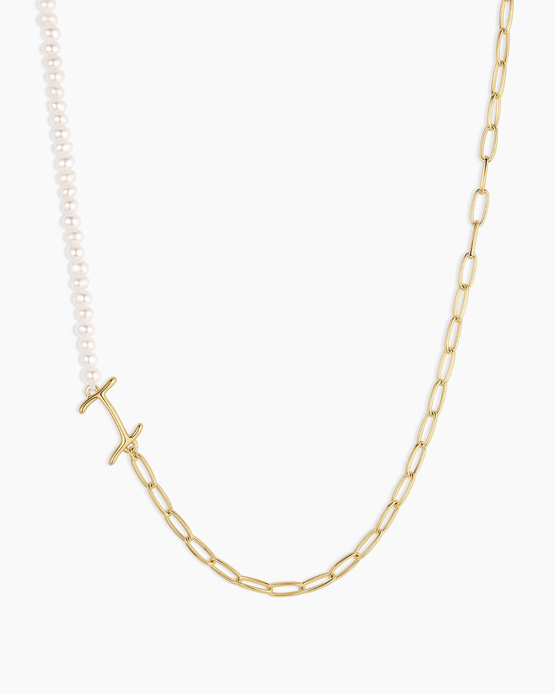 Lou Pearl Alphabet Necklace