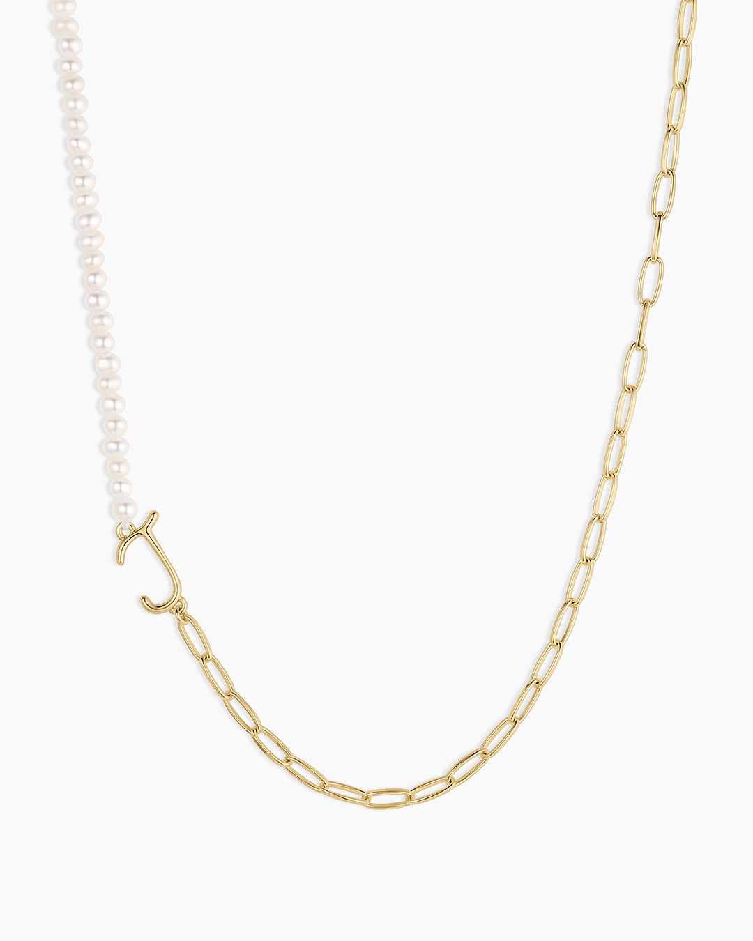 Lou Pearl Alphabet Necklace