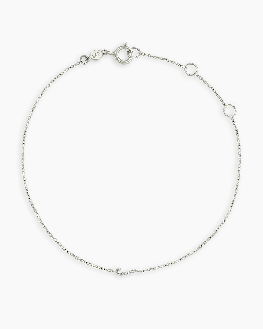 Diamond Pavé Alphabet Bracelet