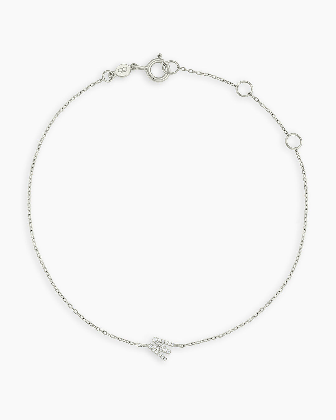 Diamond Pavé Alphabet Bracelet