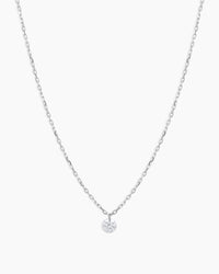 18K Solid White Gold