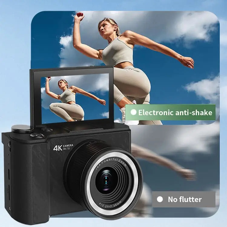 Digital Camera for Photography, Y2K Foldable Screen Portable Vlogging Camera with 32GB SD Card, Wrist Strap, Self Timer, Smooth Video vlogging Camera